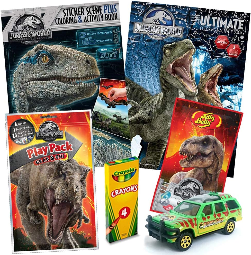 Jurassic world fallen kingdom coloring book toy set nland