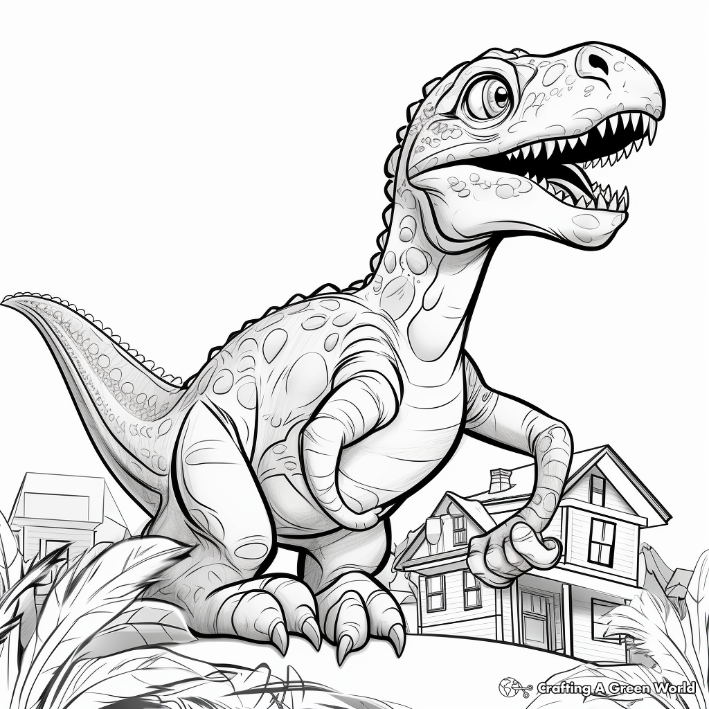 Big dinosaur coloring pages