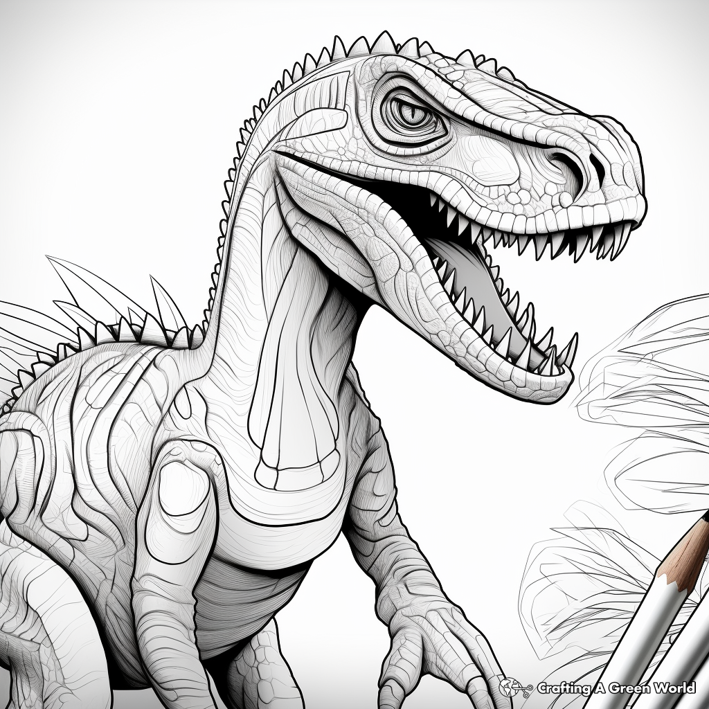 Velociraptor coloring pages