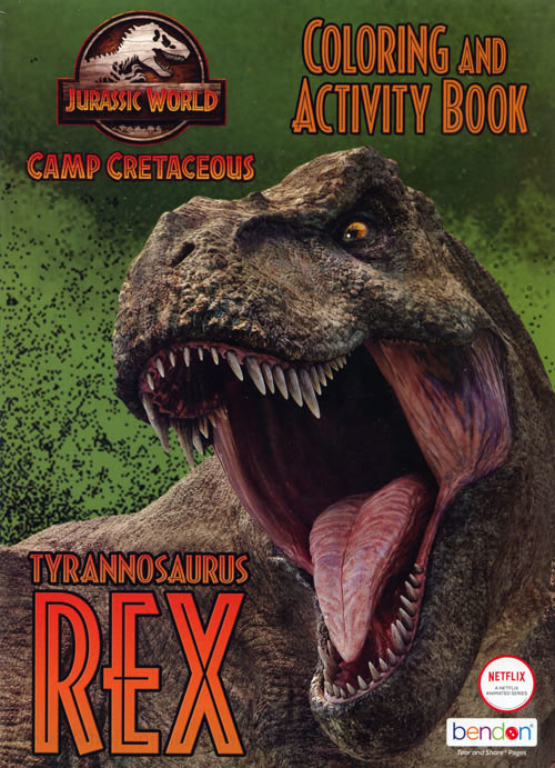 Jurassic world camp cretaceous rex coloring books at retro reprints