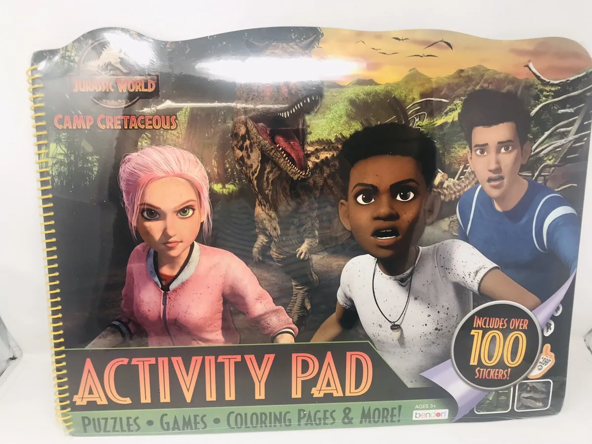 Jurassic world camp cretaceous large activity pad x new