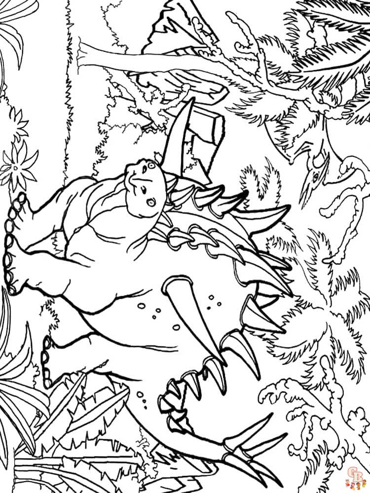 Free printable jurassic world coloring pages