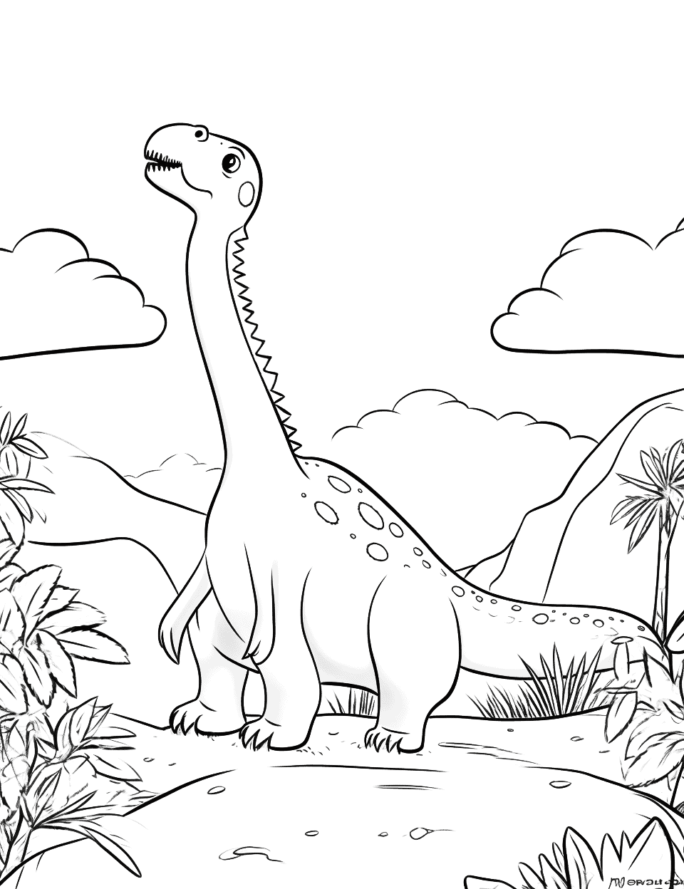 Dinosaur coloring pages free printable sheets