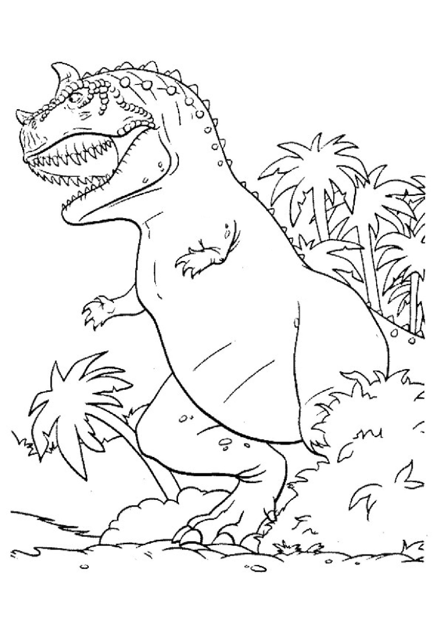 Free printable carnotaurus coloring pages pdf