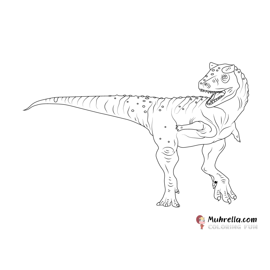 Carnotaurus coloring page