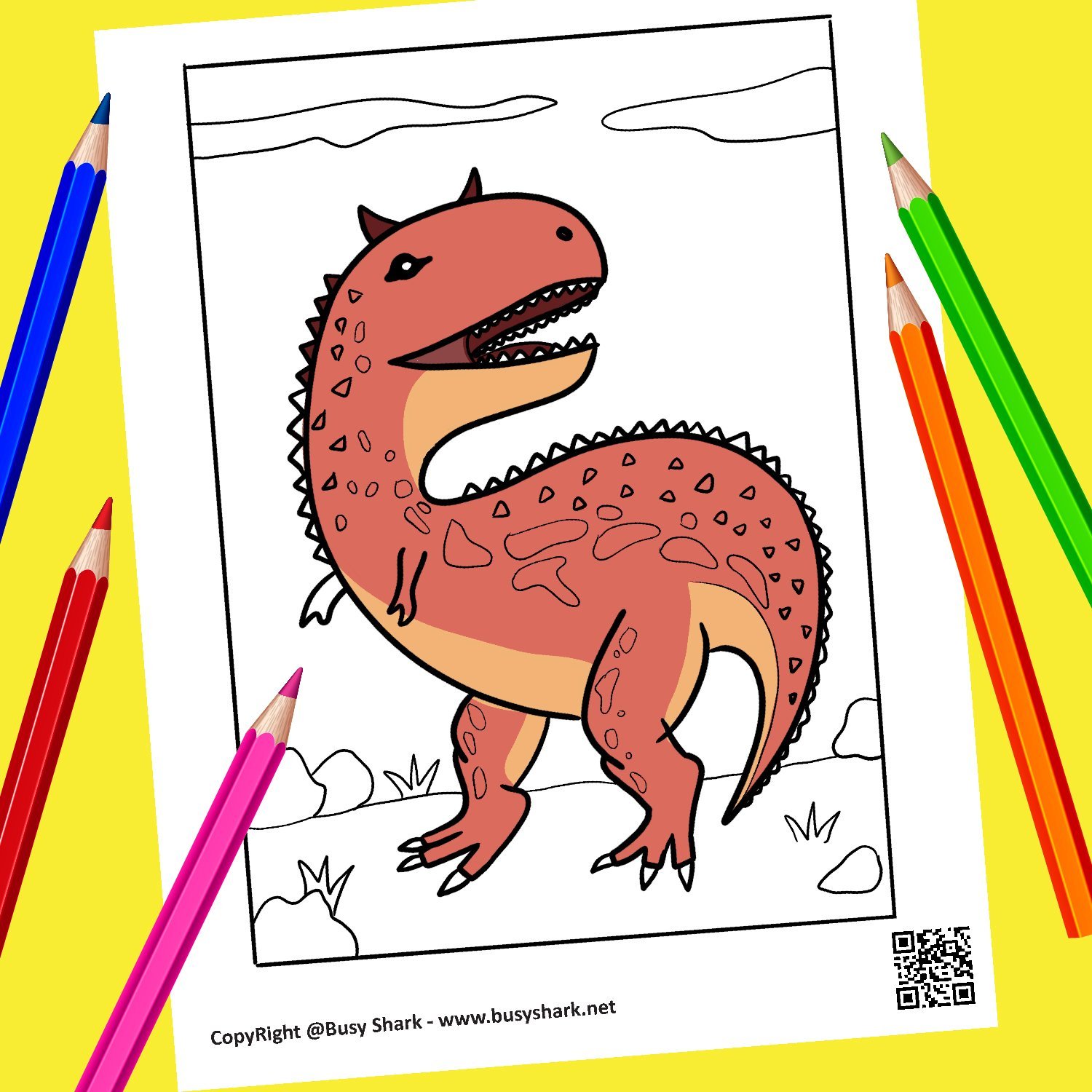 Dinosaurs coloring pages