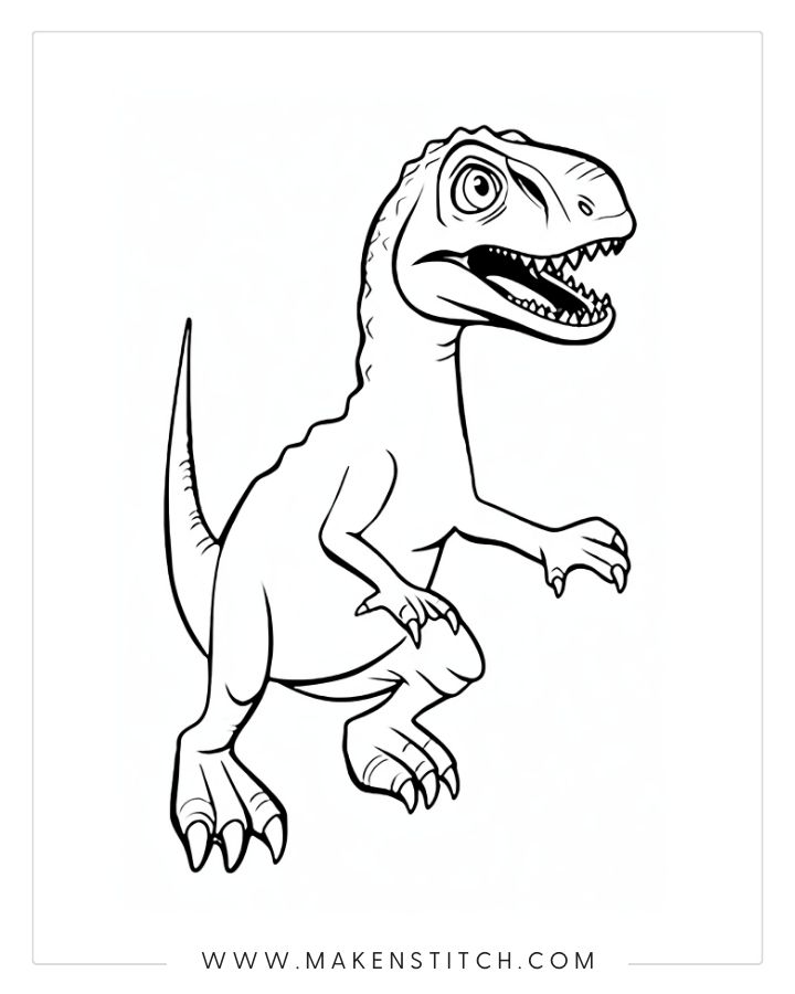 Coloring pages dinosaur theme for kids and adults