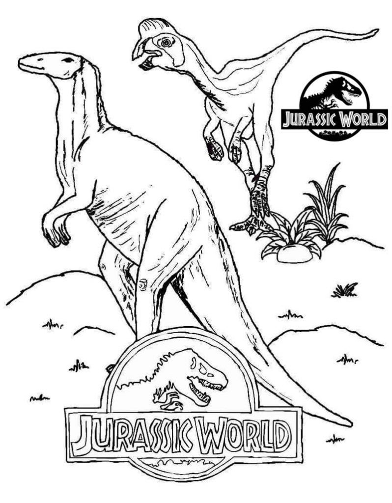 Jurassic world coloring pages