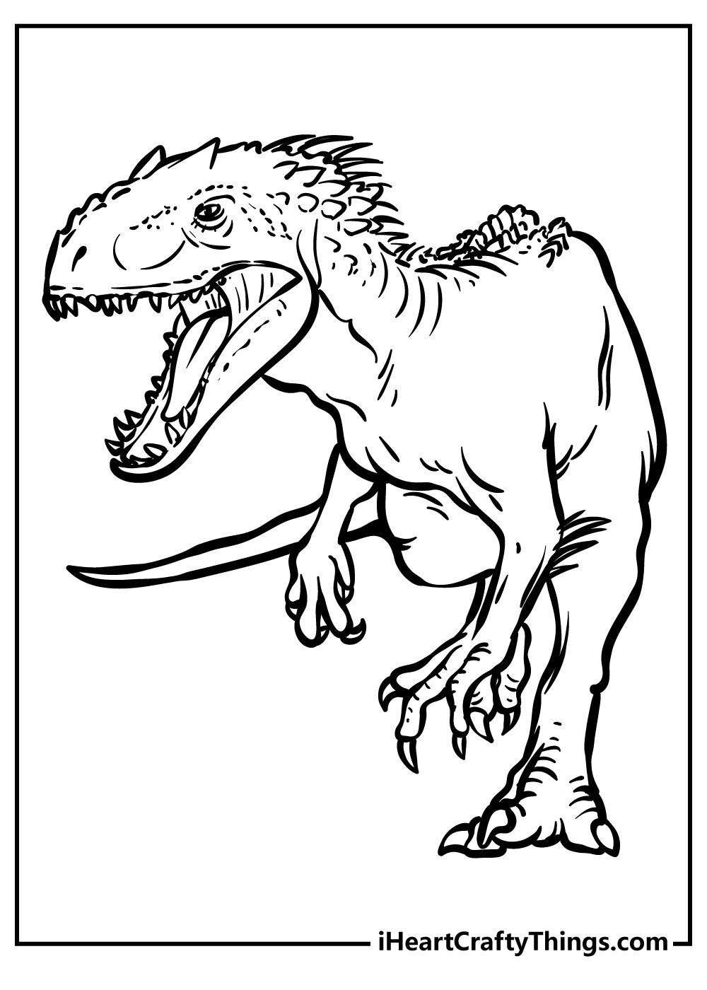 Jurassic world coloring pages free printables