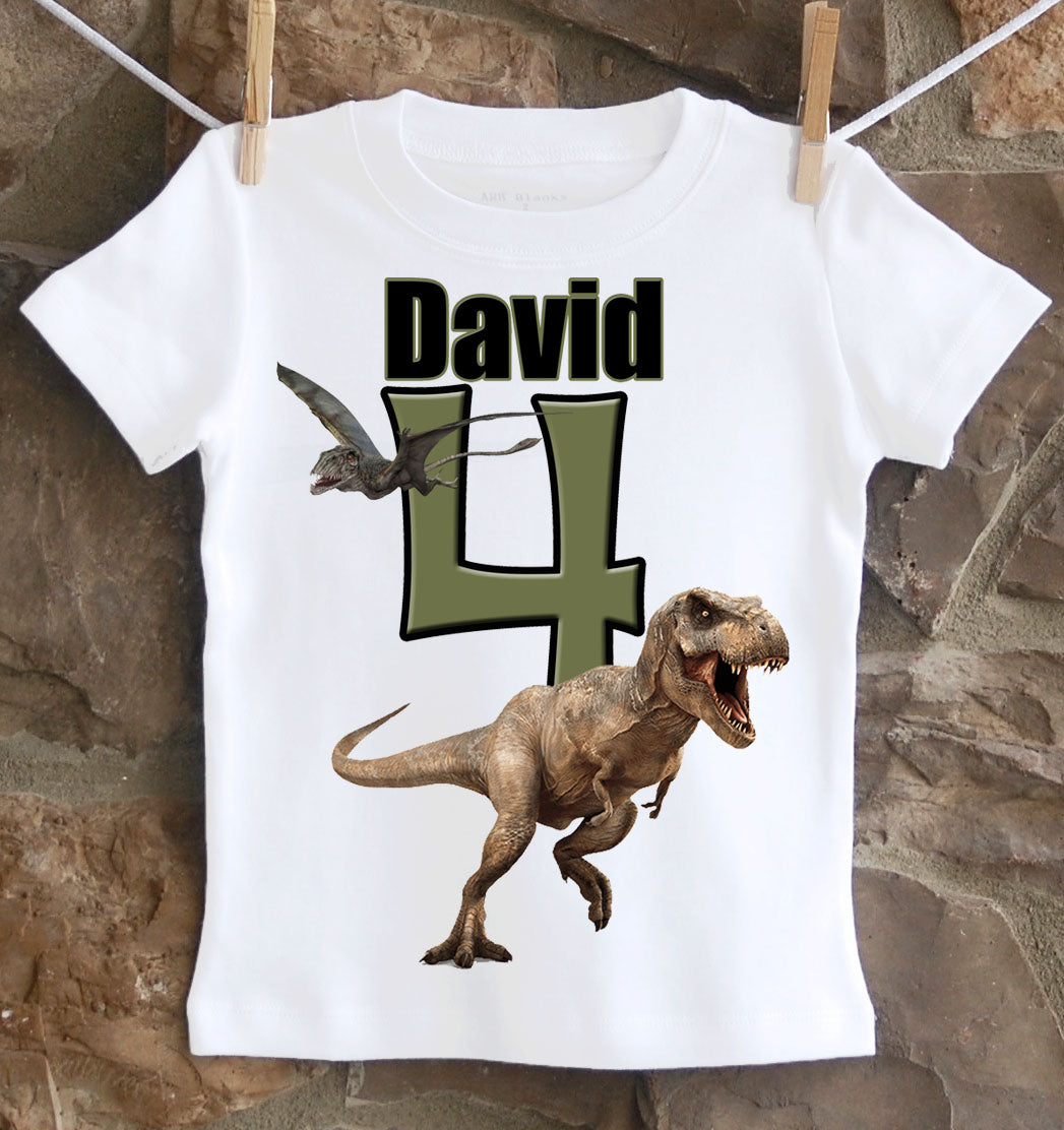 Jurassic world dinosaur birthday shirt â twistin twirlin tutus