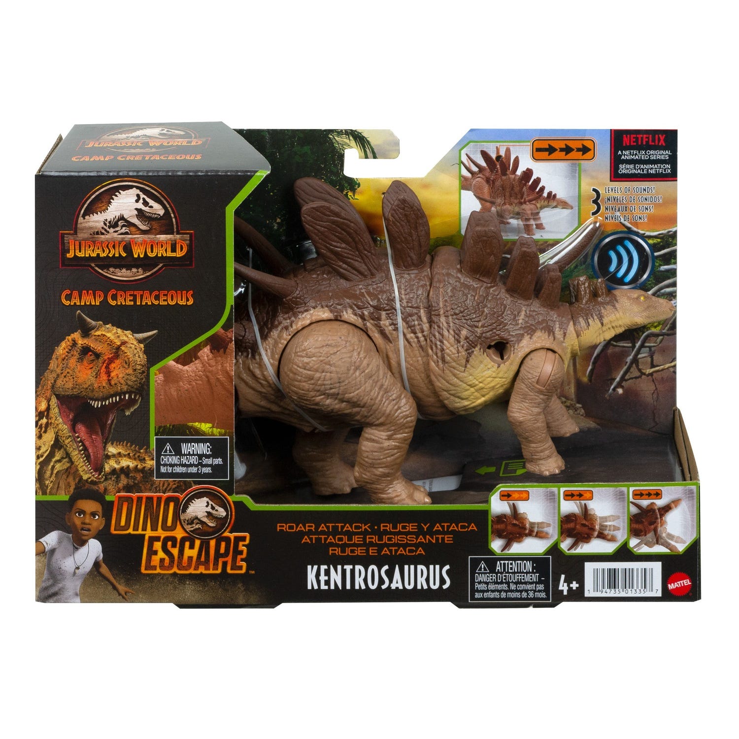 Jurassic world roar attack kentrosaurus series