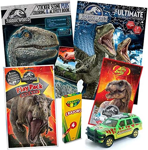 Colorboxcrate jurassic world fallen kingdom coloring book toy set by pack