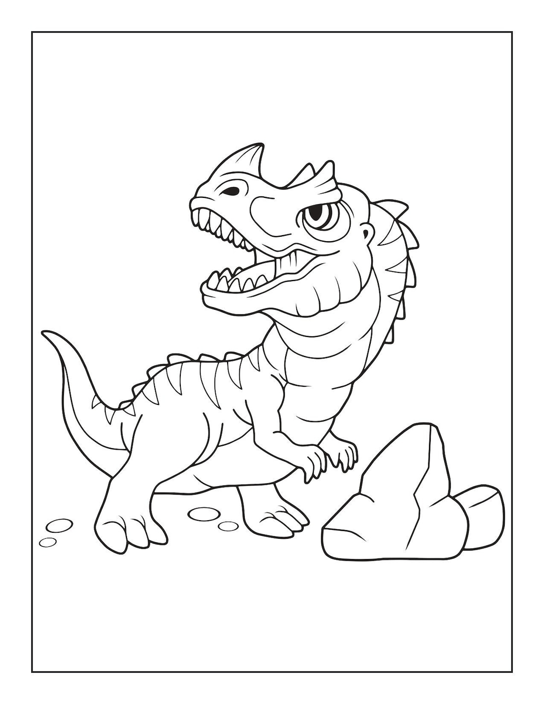 Dinosaur coloring pages for kids vol printable pdfs of fun exciting creative dinosaur outlines