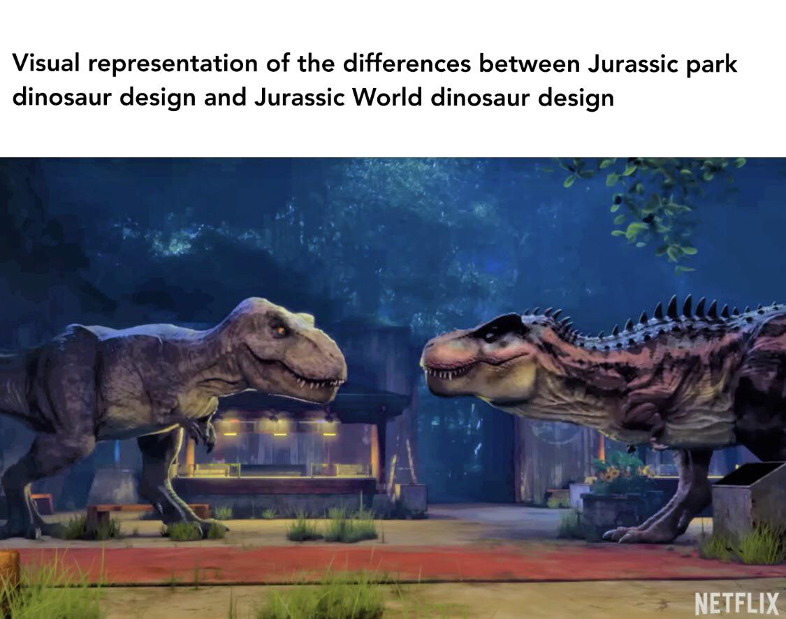 Remember when jurassic park was a trailblazer in accurate dinosaur designs rprehistoricmemes