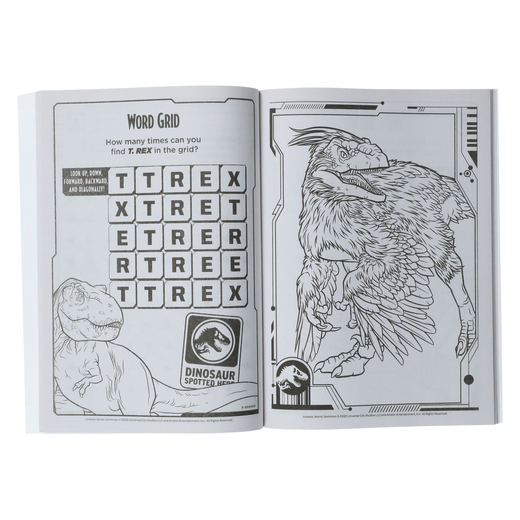 Jurassic worldâ jumbo coloring activity book five below let go have fun