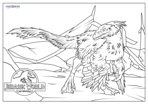 Free printable jurassic world coloring pages for kids