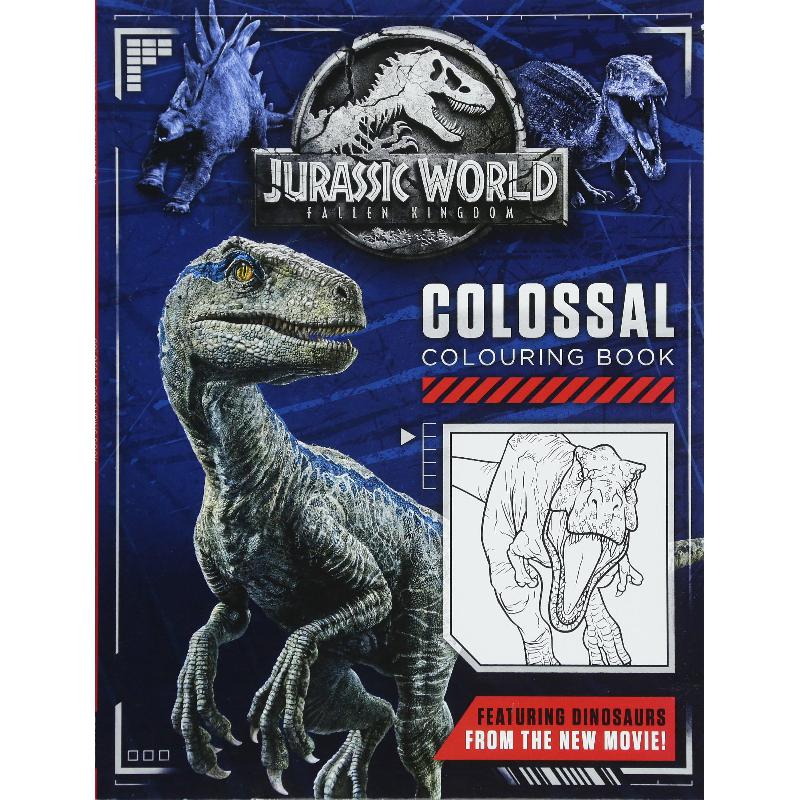 Fallen kingdom colossal colouring book jurassic world staffs of egmont books