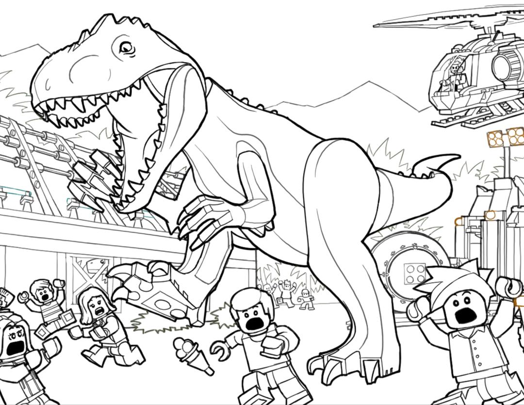 Get this jurassic world coloring pages funny lego t rex ltr