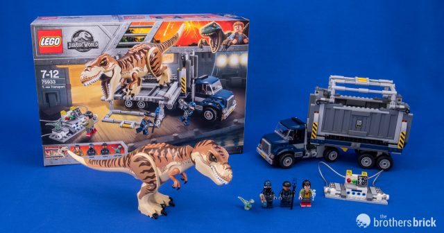 Lego t rex transport from jurassic world review