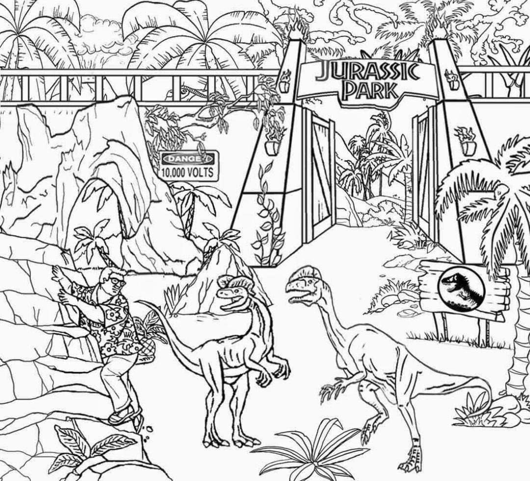 Get this jurassic world coloring pages free to print ftp