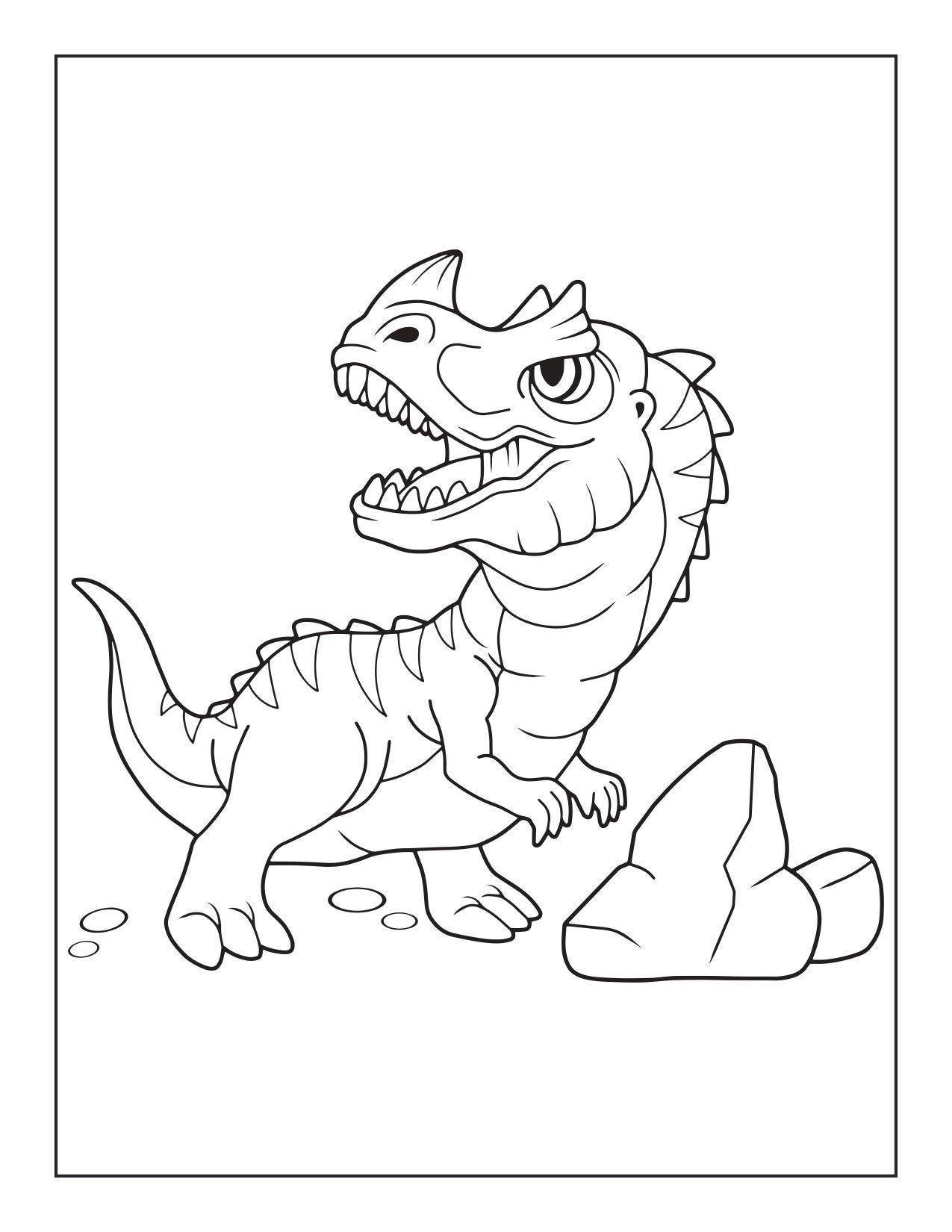 Dinosaur coloring pages for kids vol printable pdfs of fun exciting creative dinosaur outlines