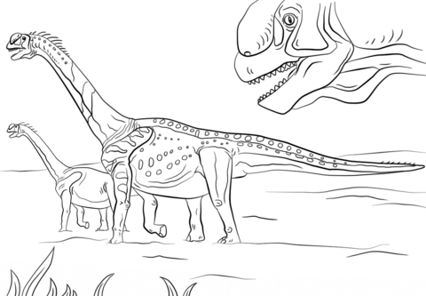 Jurassic park camarasaurus coloring page free printable coloring pages