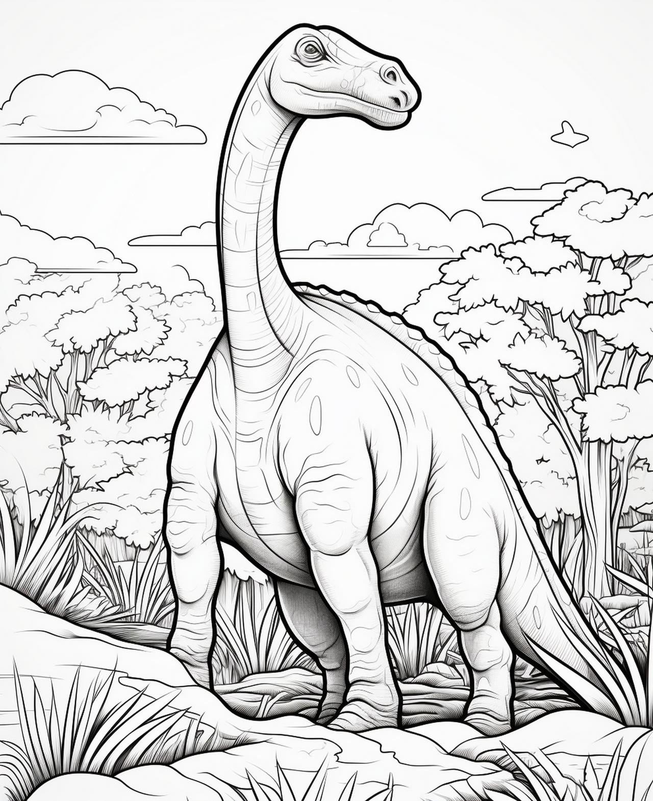 Dinosaurs coloring pages in premium quality by coloringbooksart on