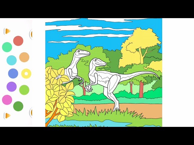 Ewarnai dinosaurus velociraptor coloring pages jurassic world