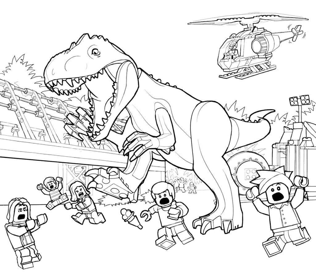 Jurassic world coloring pages