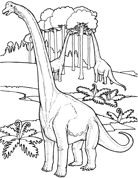 Dinosaur coloring pages