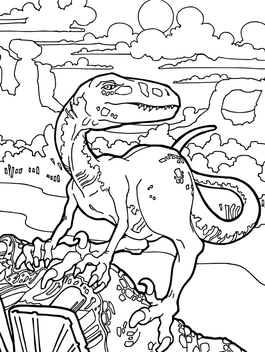 Explore the prehistoric world with free dinosaur coloring pages