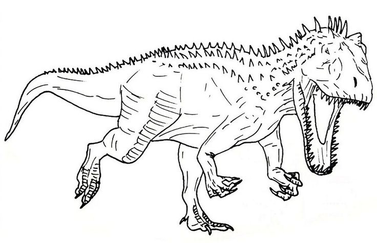 Indominus rex jurassic park coloring sheet dinosaur coloring pages indominus rex jurassic world indominus rex