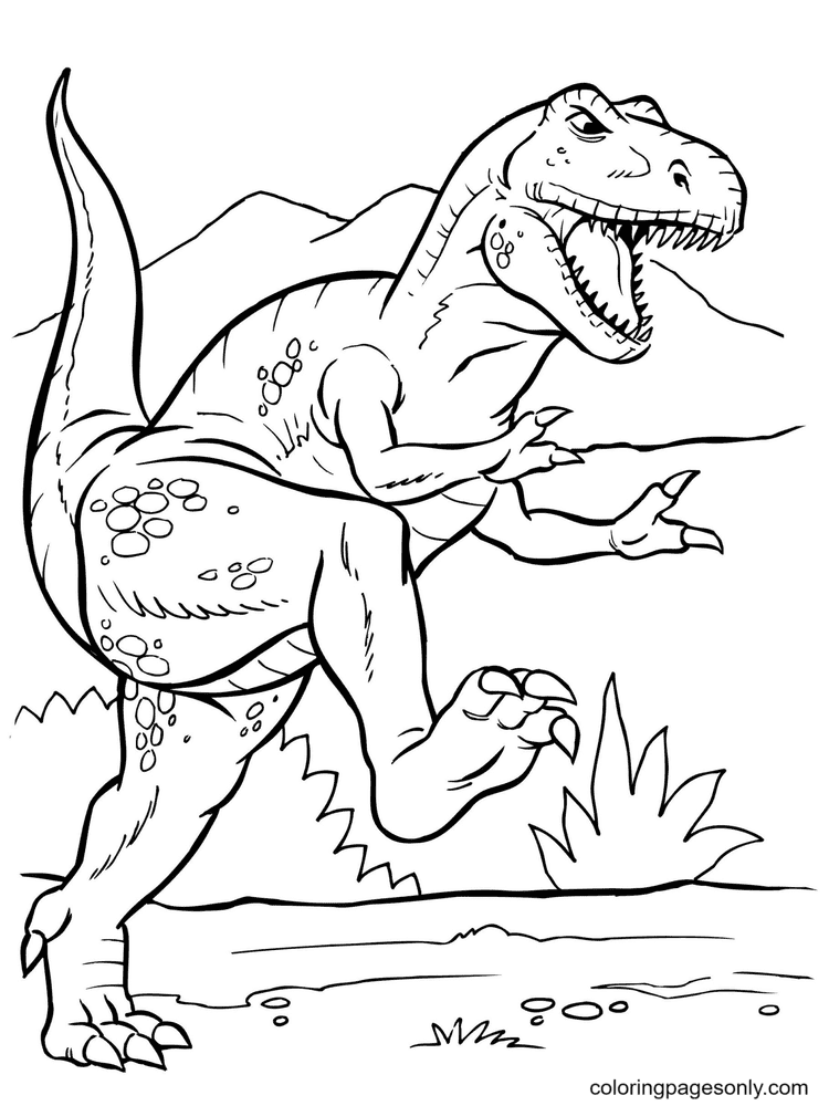 Jurassic world coloring pages