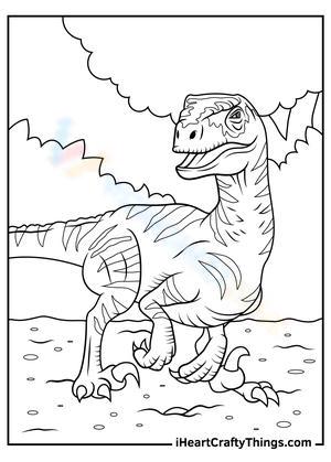 Free printable jurassic world coloring pages for kids