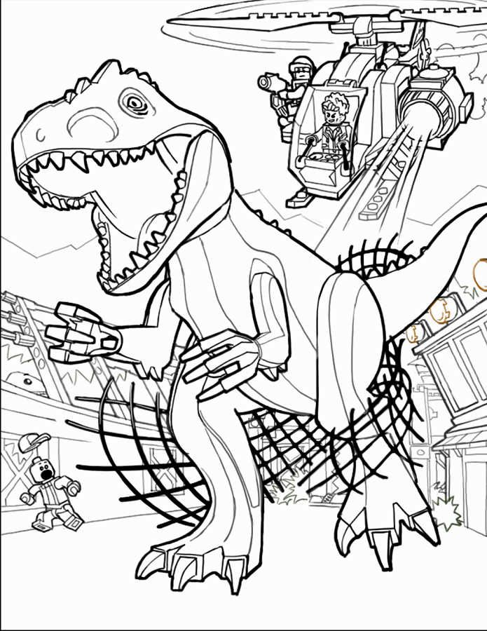 Free jurassic park coloring pages pdf