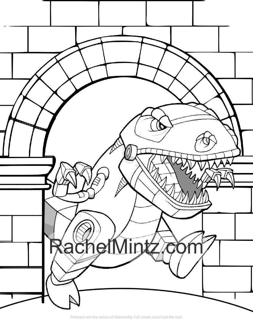 Ninja robots coloring pages for kids ages