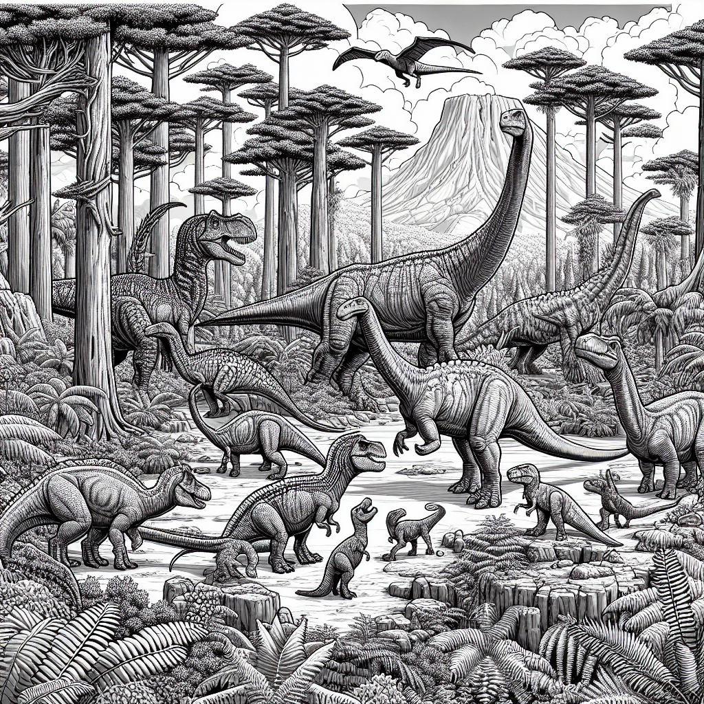 Jurassic world coloring pages â custom paint by numbers