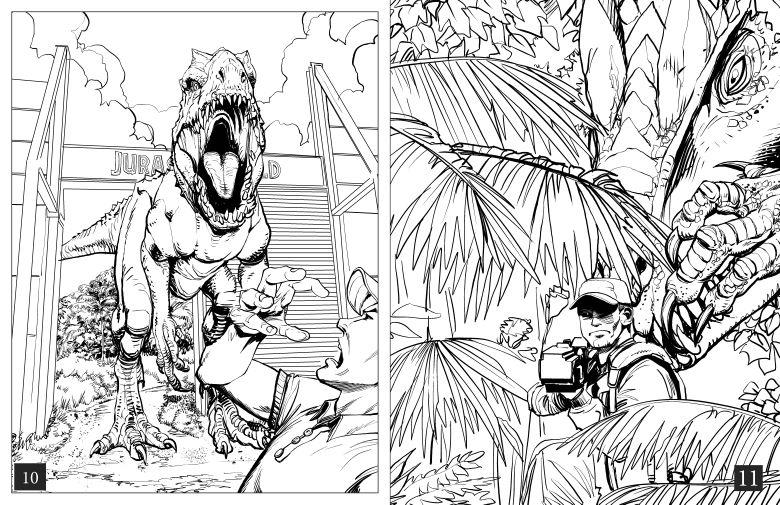 Jurassic world the official coloring book