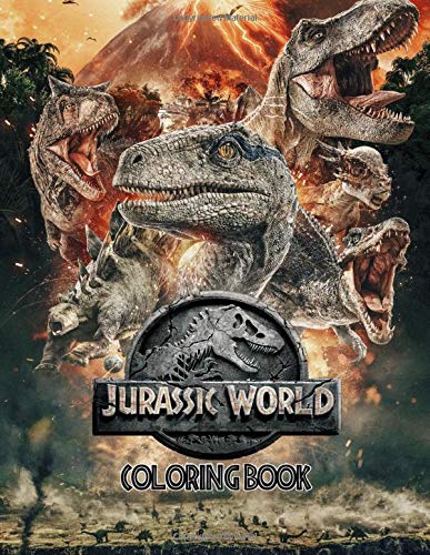 Jurassic world coloring book coloring book for more fun by aaron wilson