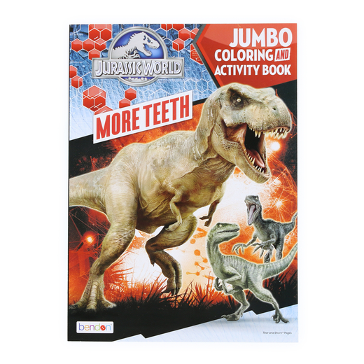 Jurassic worldâ jumbo coloring activity book five below let go have fun