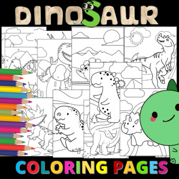 Dinosaur coloring pages