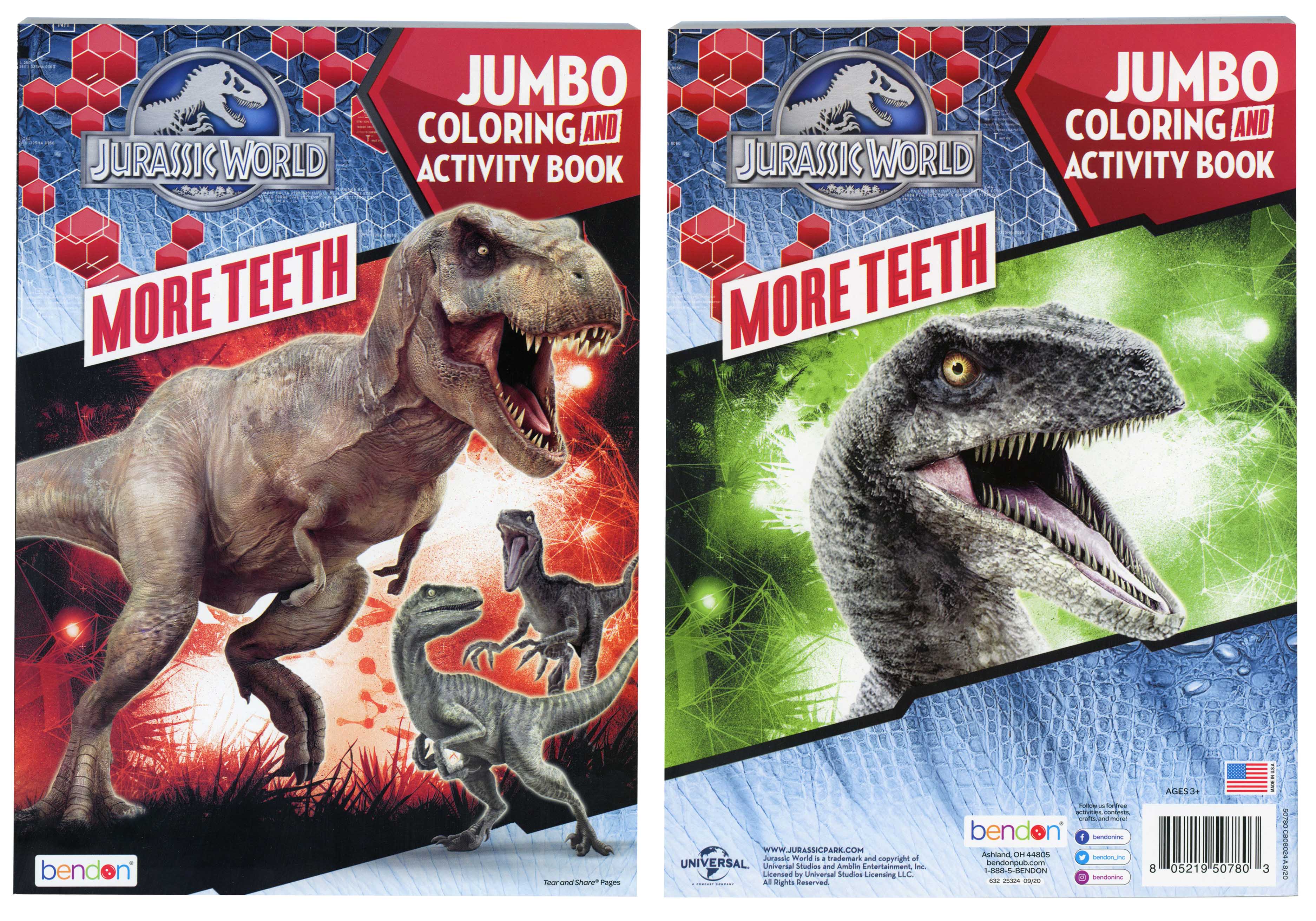 Jurassic world coloring book cr toys