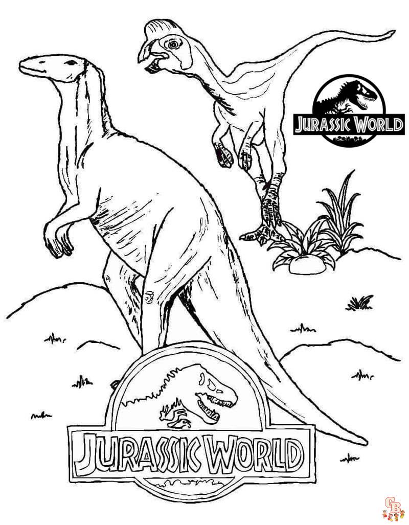 Free printable jurassic park coloring pages for kids