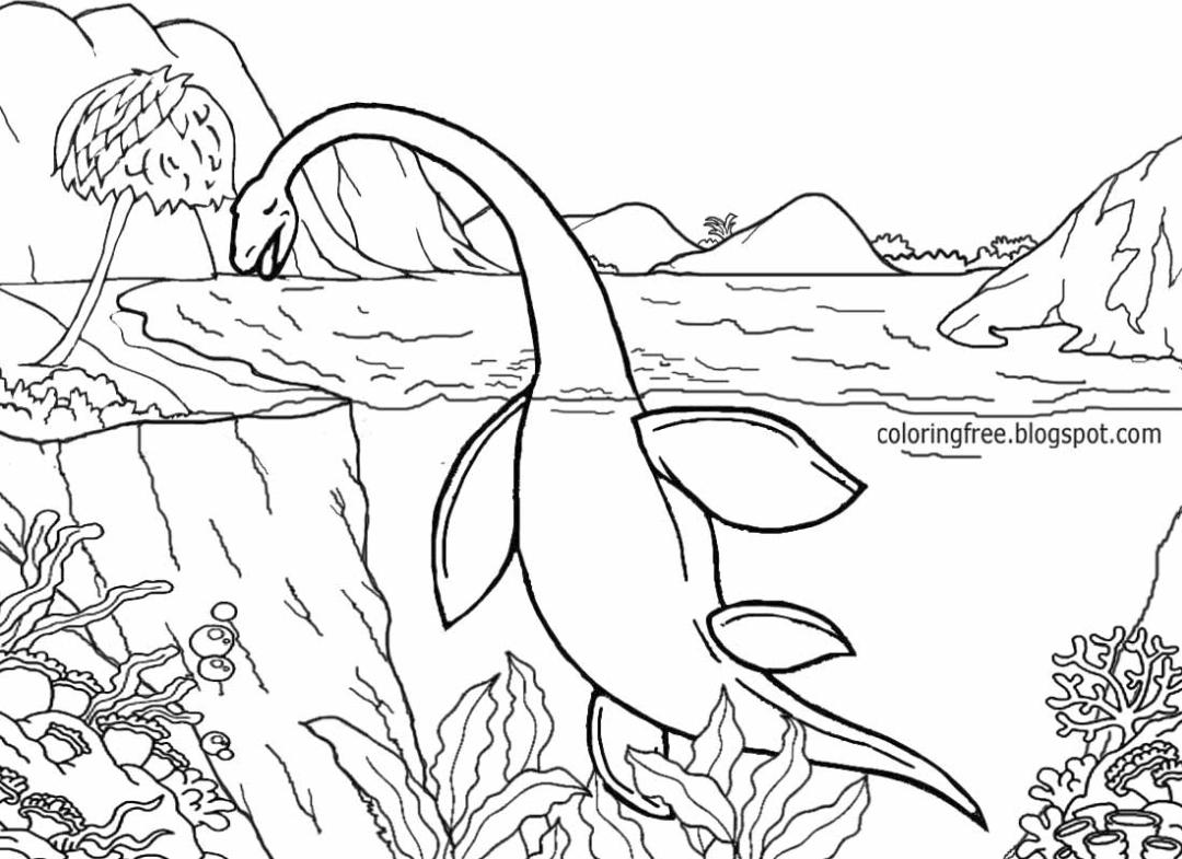 Get this jurassic world coloring pages lochness lch