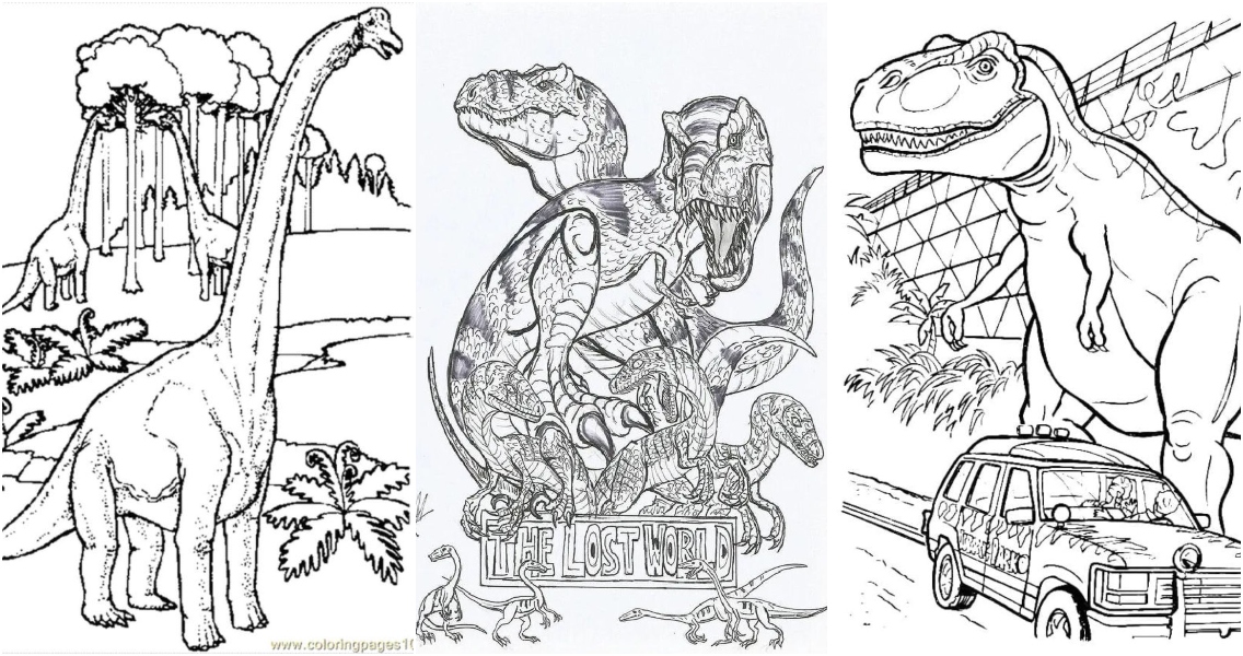 Free jurassic world coloring pages for kids and adults