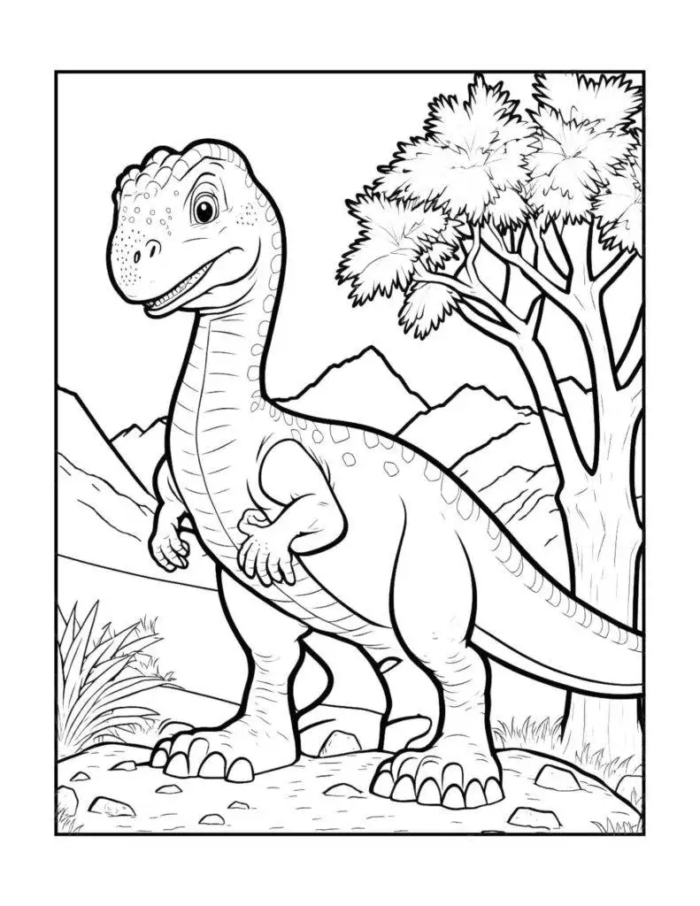 Free dinosaur coloring pages for teens and adults