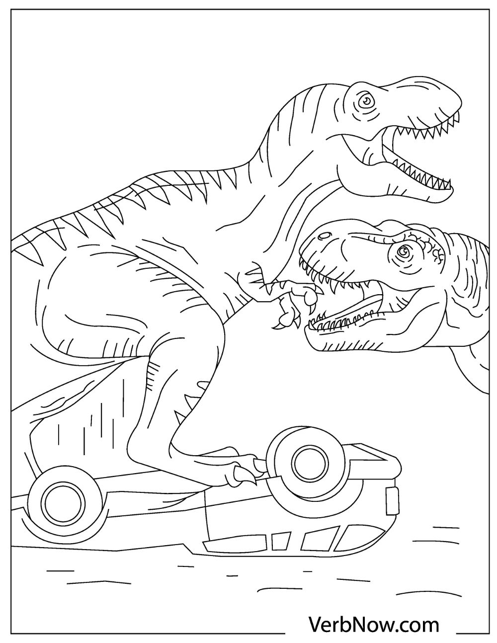 Free jurassic world coloring pages for download printable pdf