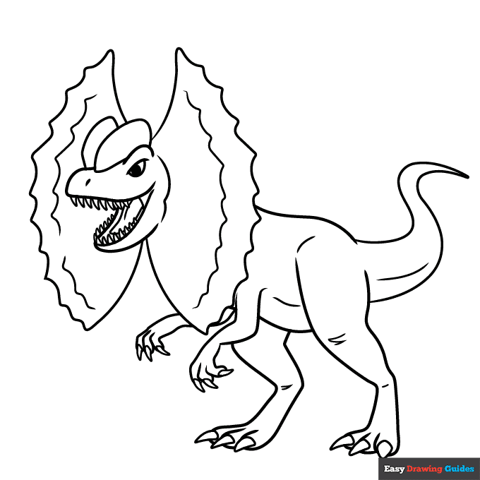 Free dinosaur coloring pages for kids