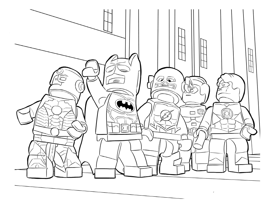 Justice league coloring pages