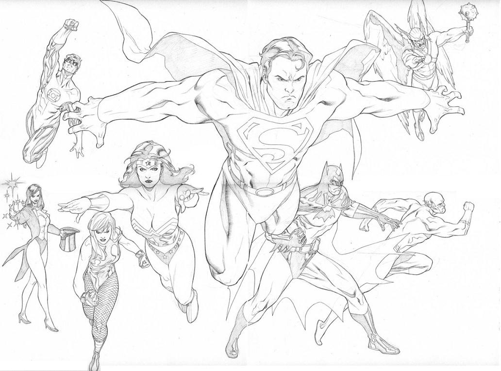 Justice league coloring pages